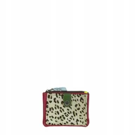 Portfele - Portfel portfelik mały skórzany miejsce na bilon karty eko OLIVKA - miniaturka - grafika 1