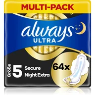 Tampony - Always podpaski Ultra Secure Night Extra 64 szt - miniaturka - grafika 1
