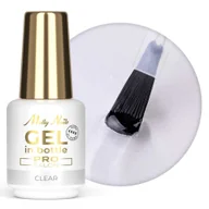 Żele do paznokci - Żel do paznokci w butelce z pędzelkiem Gel in Bottle Molly Nails Pro Salon Clear HEMA/Di-HEMA Free 15g - miniaturka - grafika 1