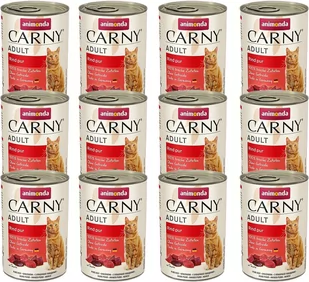 Animonda Cat Carny Adult smak: wołowina 12 x 400g - Mokra karma dla kotów - miniaturka - grafika 1