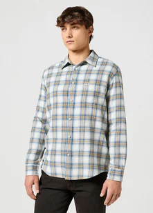 Męska koszula Wrangler 1 PKT INDIGO SHIRT XXL - Koszule męskie - miniaturka - grafika 1