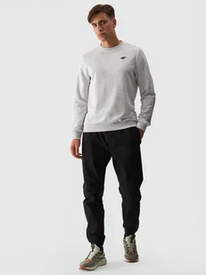 Męskie spodnie casual joggery 4F 4FWMM00TTROM0944-20S Czarny - Spodnie męskie - miniaturka - grafika 1