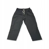 Spodnie damskie - Materiałowe spodnie damskie BEZ MARKI L - miniaturka - grafika 1