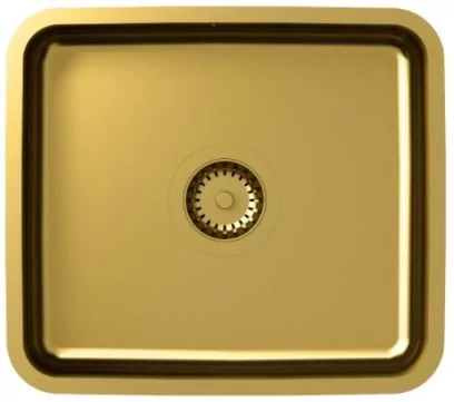 QUADRON Zlewozmywak stalowy złoty NICOLAS SteelQ Nano KS1U-4036-PVDG1-DB-12SR3-P1A-PG1