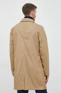 Płaszcze męskie - Polo Ralph Lauren płaszcz bawełniany kolor beżowy przejściowy - grafika 1