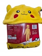 Moda i Uroda OUTLET - Pokemon PIKACHU kostium piżama kombinezon żółty rozmiar 110 - miniaturka - grafika 1