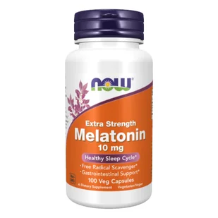Now Foods Melatonin 10 mg/100 kps. TT002438 - Suplementy naturalne - miniaturka - grafika 1