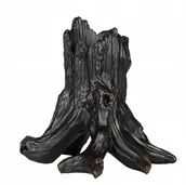 Świeczniki - ŚWIECZNIK PIEŃ DRZEWA kandelabr czarny mat dodatek do salonu sypialni - miniaturka - grafika 1