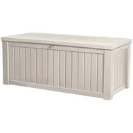 Pojemniki na zabawki - Keter Skrzynia ogrodowa KETER Rockwood Box, kremowa, 155x72x64 cm, 570 l - miniaturka - grafika 1