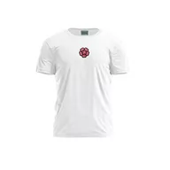 Koszulki męskie - Bona Basics, Męski T-shirt z cyfrowym nadrukiem,% 100 bawełna, biały, na co dzień, męskie topy, rozmiar: S, biały, S - miniaturka - grafika 1