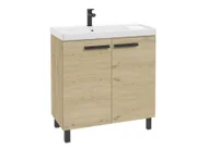 Szafki łazienkowe - Szafka łazienkowa pod umywalkę Defra Bonito 80 cm dąb artisan 174-D-08003 - miniaturka - grafika 1