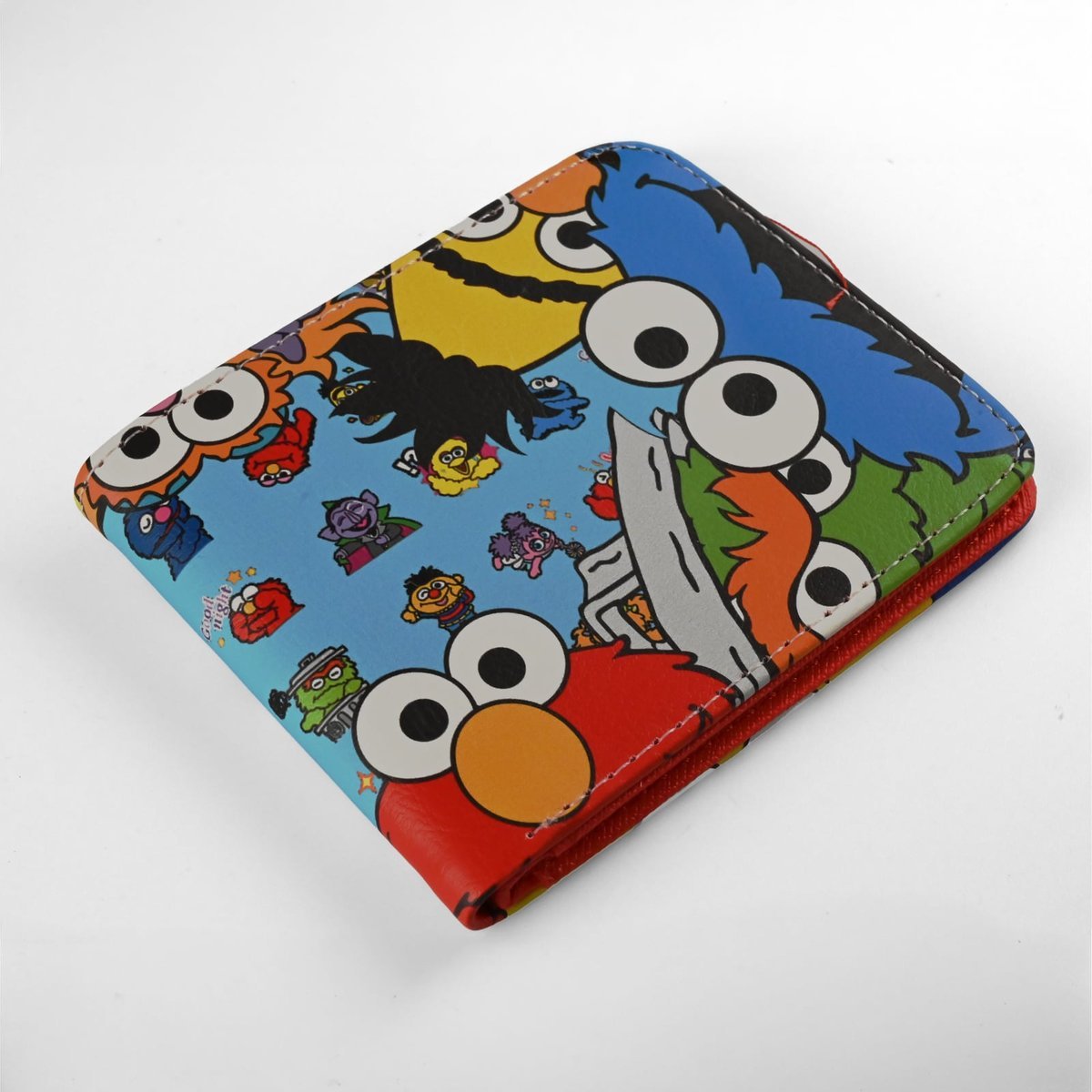 Elmo 13 cm Eko-Skóra Portfel Filmowy Ulica Sezamkowa