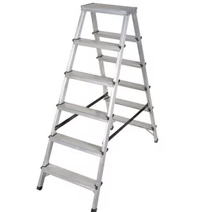 AWTOOLS AW23076 DRABINA ALUMINIOWA   2x13 STOPNI 150KG - Drabiny - miniaturka - grafika 1