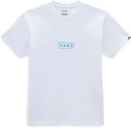 Koszulki męskie - t-shirt VANS CLASSIC EASY BOX TEE White/Malibu Blue - miniaturka - grafika 1