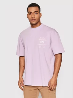 Koszulki męskie - Criminal Damage T-Shirt Another Dimension ADTLW22 Fioletowy Regular Fit - grafika 1