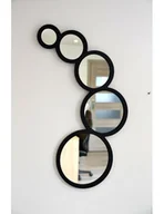 Lustra - Lustro dekoracyjne 5 kółek w ramie MDF JUPITER- kolor ramy do wyboru, Wymiary: 60x122 - miniaturka - grafika 1