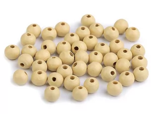 KORALIKI DREWNIANE NATURALNY 8MM 30SZT - Półfabrykaty do biżuterii - miniaturka - grafika 1