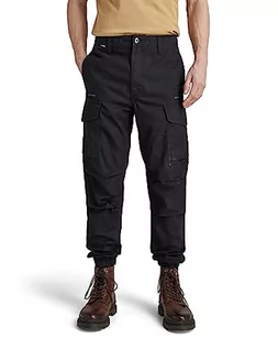 Spodnie męskie - G-STAR RAW Spodnie dresowe męskie bojówki, Czarny (Caviar 9288-d301), 34W - grafika 1