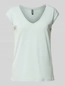 Koszulki i topy damskie - Top o luźnym kroju z dodatkiem modalu model ‘KAMALA’ - miniaturka - grafika 1