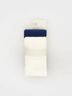 Rajstopy - Reserved - Bawełniane rajstopy 2 pack - granatowy - miniaturka - grafika 1