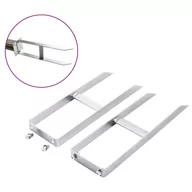 Zestawy narzędziowe - shumee Kotwy do słupków ogrodzeń WPC 2 szt. stal 40 cm - miniaturka - grafika 1