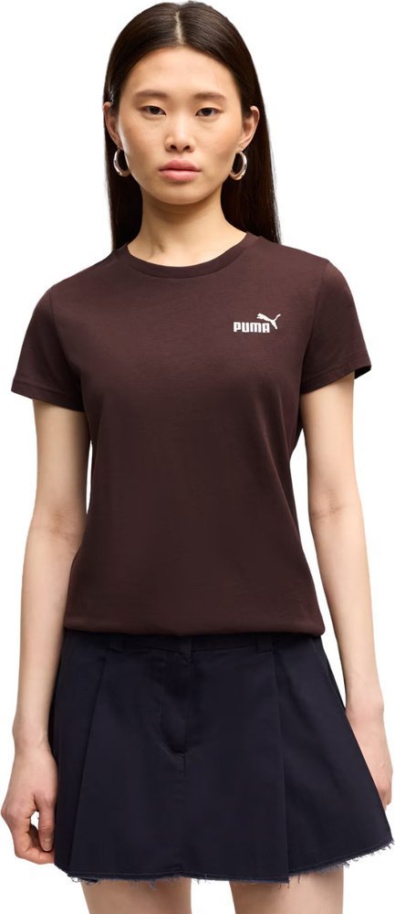 Puma Koszulka damska Puma ESS Small No.1 Logo Tees ciemnobrązowa 682373 33 L