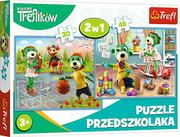 Puzzle - Trefl Puzzle 2w1 90987 Rodzina Treflikow pudełko - miniaturka - grafika 1