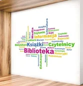 Pomoce naukowe - Kolorowa naklejka na ścianę Biblioteka - miniaturka - grafika 1