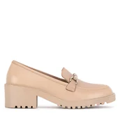 Półbuty damskie - Loafersy Lasocki WB-RONA-22 Beżowy - miniaturka - grafika 1
