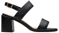Moda i Uroda OUTLET - Clarks Ezoria Sling Sandały damskie, Black Interest, 36 EU, czarny zainteresowanie, 36 EU - miniaturka - grafika 1