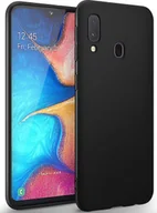 Etui i futerały do telefonów - Silikonowe etui na telefon Samsung Galaxy A20e Protective Cover Matt Black Backcover Etui na telefon komórkowy - miniaturka - grafika 1
