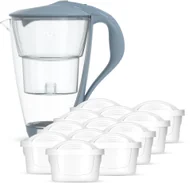 Dzbanki filtrujące - Szklany dzbanek Dafi CRYSTAL LED stalowy 12xUnimax - miniaturka - grafika 1