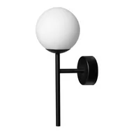 Lampy ścienne - Kaspa Kinkiet na wysięgniku ASTRA DECO 20779102 szklana kula biała - miniaturka - grafika 1