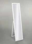 Lustra - Lustro stojące do garderoby skandynawskie 155x35,8 w białej ramie BD art - miniaturka - grafika 1