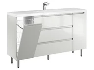 Szafki łazienkowe - Szafka Stojąca Z Umywalką ETH 140 cm KD - Kaszmir Wysoki Połysk - miniaturka - grafika 1