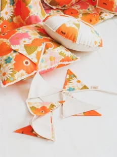 Bawełniana girlanda dekoracyjna "Picnic with flowers" - Girlandy - miniaturka - grafika 1