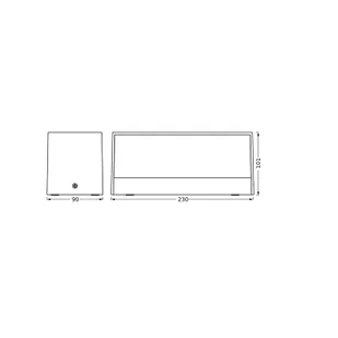 OSRAM Kinkiet zewnętrzny LED ENDURA STYLE IDRI, aluminiowy / szary / cynkowy, tworzywo sztuczne, nowoczesny - Lampy ogrodowe - miniaturka - grafika 1