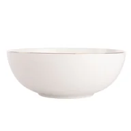 Miski i półmiski - Altom MARIAPAULA ECRU NOVA ZŁOTA LINIA SALATERKA OKRĄGŁA 25CM - miniaturka - grafika 1