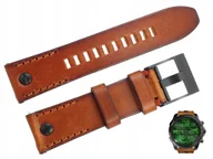Akcesoria do zegarków - Pasek Diesel DZT2002 skórzany brązowy 24 mm - miniaturka - grafika 1