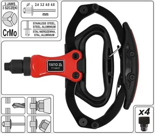 Yato NITOWNICA RĘCZNA 2.4-4.8MM YT-36070 YT-36070 - Nitownice - miniaturka - grafika 1