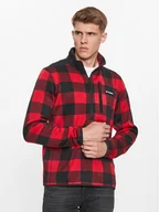 Odzież trekkingowa męska - Columbia Polar Sweater Weather™ II Printed Half Zip Czerwony Regular Fit - miniaturka - grafika 1