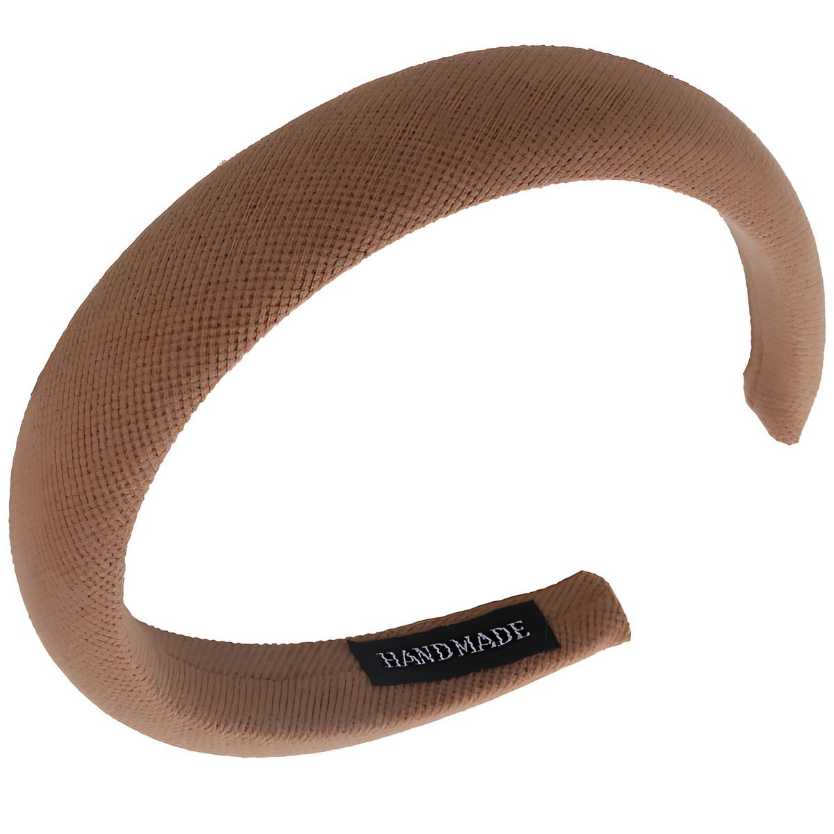 Opaska do Włosów Beżowa z Grubej Gąbki na Głowę Puszysta Lekka i Miękka