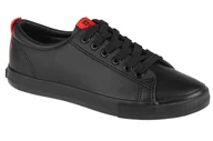 Trampki damskie - Big Star Shoes DD274687, damskie trampki czarne - miniaturka - grafika 1