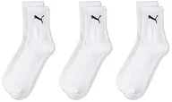 Skarpetki damskie - PUMA Krótkie skarpety sportowe (3 sztuki) - białe, 9-11 UK (43-46) - miniaturka - grafika 1