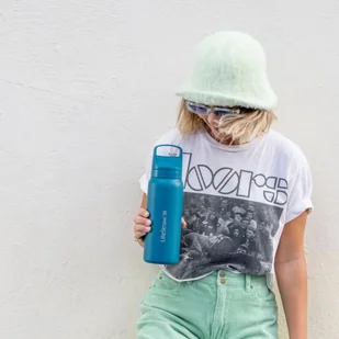 LifeStraw Go 2.0 Turkusowa stalowa butelka filtrująca 1L z dodatkowymi wkładami - Butelki filtrujące - miniaturka - grafika 6