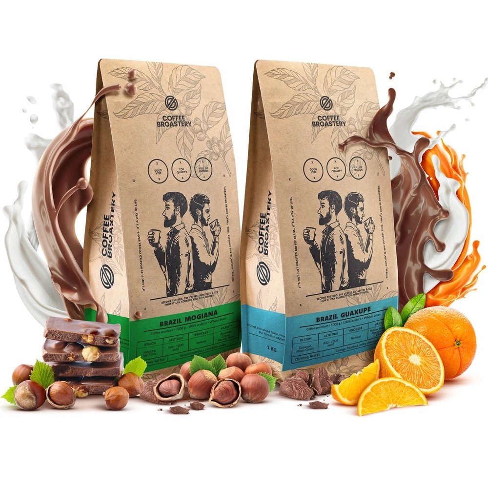 Kawa ziarnista Coffee Broastery Arabica Brazylia Mogiana Guaxupe 2x1kg