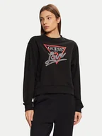 Bluzy damskie - Guess Bluza W5RQ04 KB683 Czarny Regular Fit - miniaturka - grafika 1