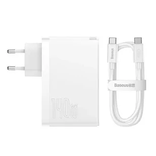 Ładowarka sieciowa Baseus GaN5 Pro 2xUSB-C + USB, 140W (biała) - Ładowarki do telefonów - miniaturka - grafika 4