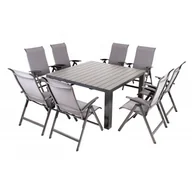 Meble ogrodowe - PRATO YELMO ALU - aluminiowy zestaw ogrodowy 8+1 - miniaturka - grafika 1