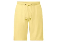 Spodnie sportowe męskie - LIVERGY® Bermudy męskie dresowe (Żółty, M (48/50)) - miniaturka - grafika 1
